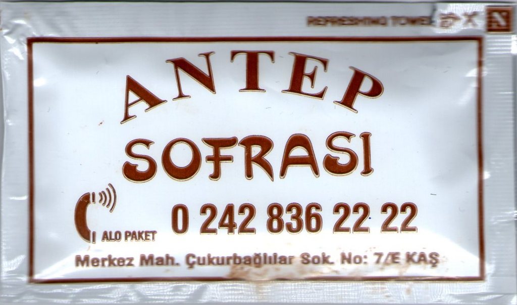 0244 Antep Sofrası - Kaş